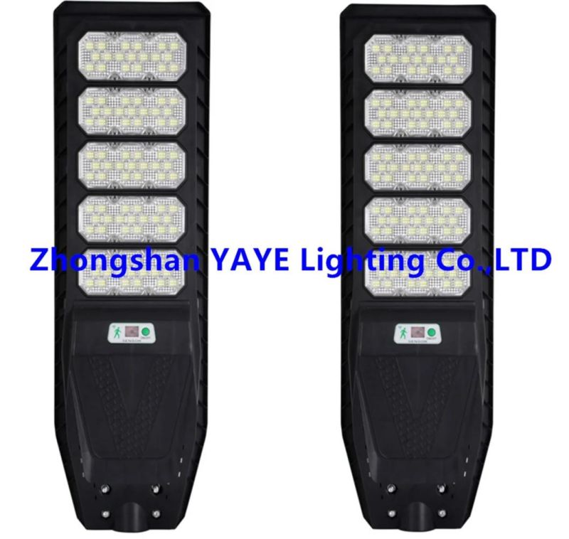 Yaye 2022 Hottest Sell 300W/400W/500W All in One Solar LED Street Road Wall Garden Light with 3 Years Warranty/ 1000PCS Stock/Remote Controller/Motion Sensor