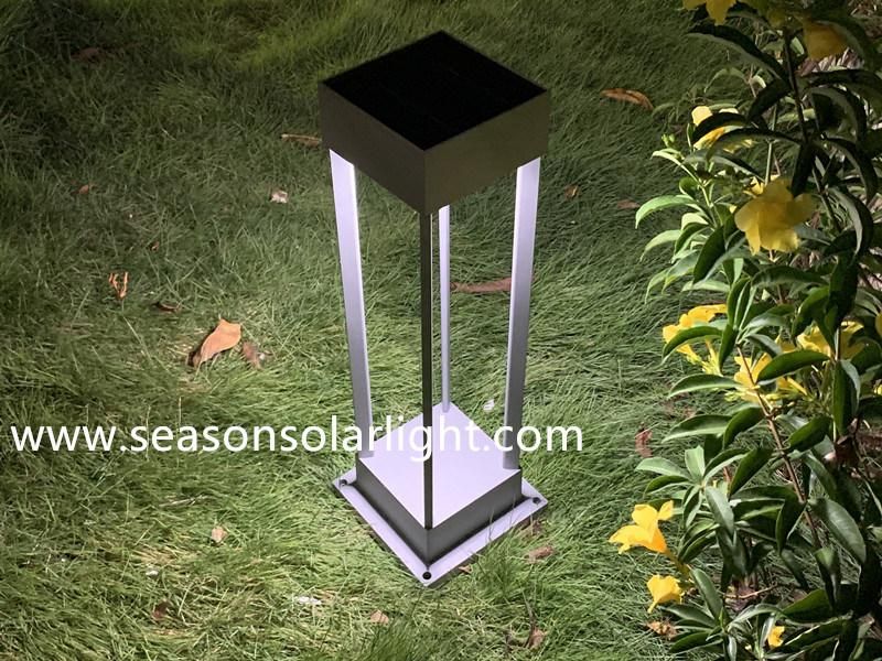 Bright LED Light Lamp Outdoor Garden Decoration Lighting Smart Solar Bollard Light with Solar Panel