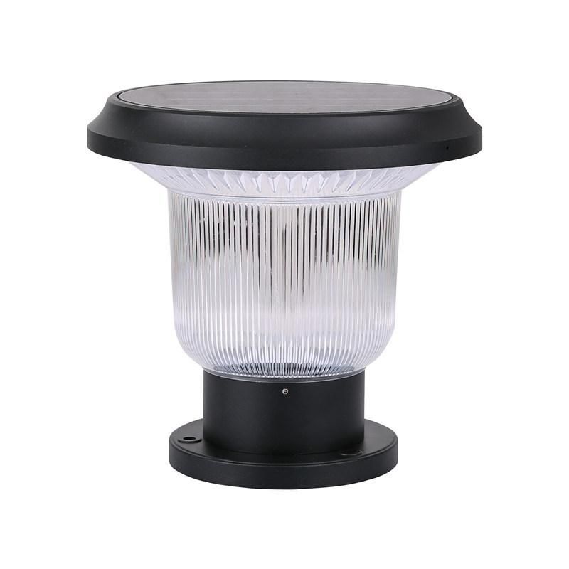 Factory Price Die-Casting Aluminum High Lumen Solar Pillar Light for Path Garden Household