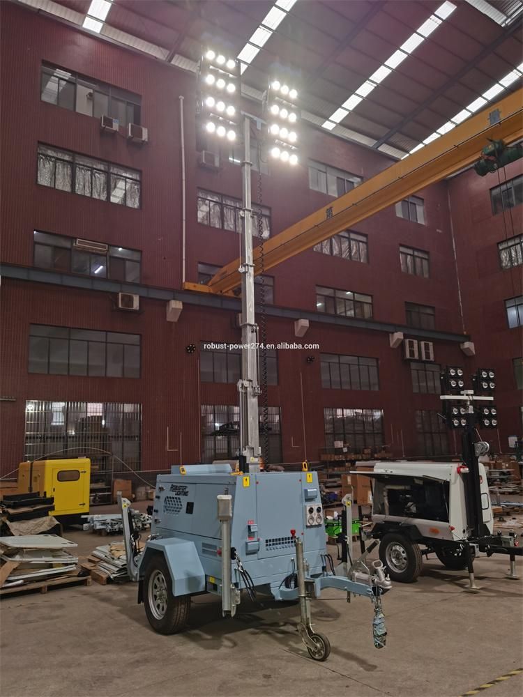 Fluid Bunding Generator Hydraulic DC LED Mobile Light Tower