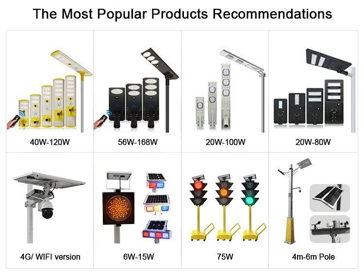 Outdoor Pole Mounting Time Control 120W LED Chips Solar Light