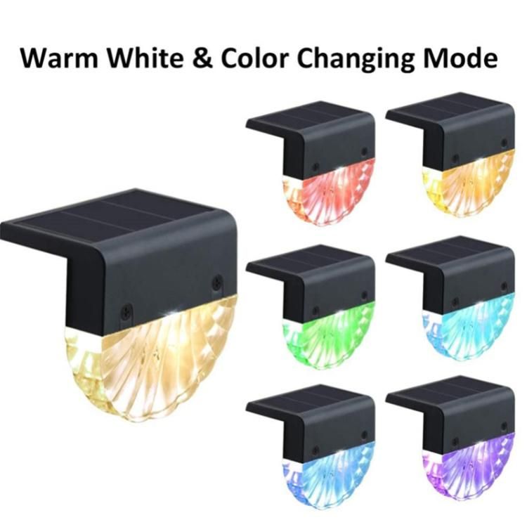 New Product Wireless Solar Step RGB Light IP65 Waterproof Solar Wall Stair Lights