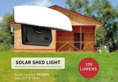 Wireless 100 Lumen Solar Shed Light LED Light Wall Light