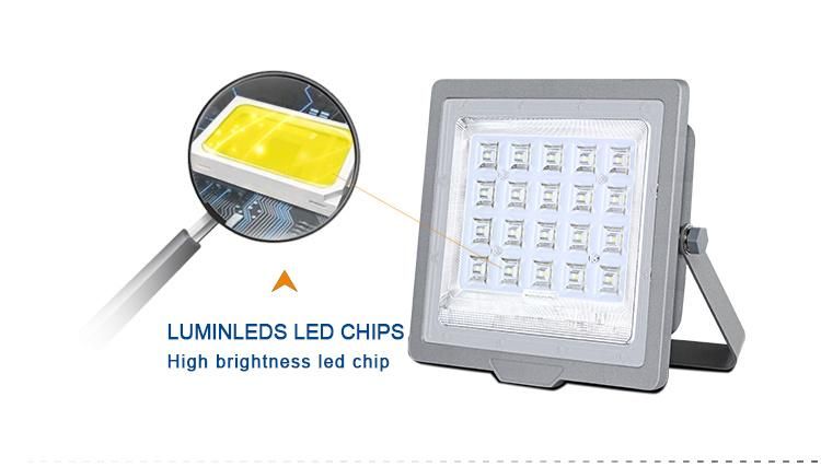 Hot Selling 8000 Lumen Slim Type High Power 100W LED Solar Powered Flood Light Outdoor with Remote