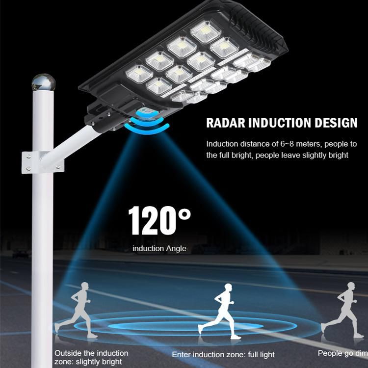 Yaye 2022 Hottest Sell 300W Super Brightness High Quality All in One Integrated Outdoor Remote Controller LED Solar Street Road Garden Wall Lamp 1000PCS Stock