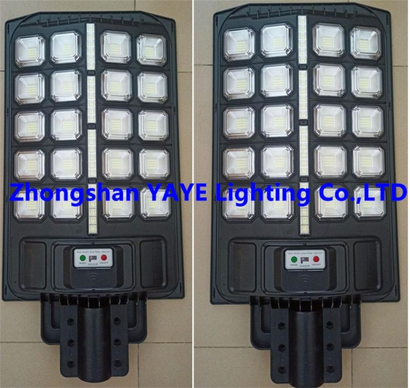 Yaye Best Sell 100W/150W/200W/300W/400W Solar LED Street Road Garden Wall Lamp with 1000PCS Stock/3 Years Warranty/ Radar Sensor/ Remote Controller