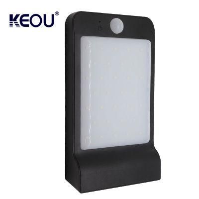 Slim Shape SMD2835 LED Outdoor Lighting Waterproof IP65 Energy Saving Garden Motion Sensor Solar Wall Lamp Mounted Light