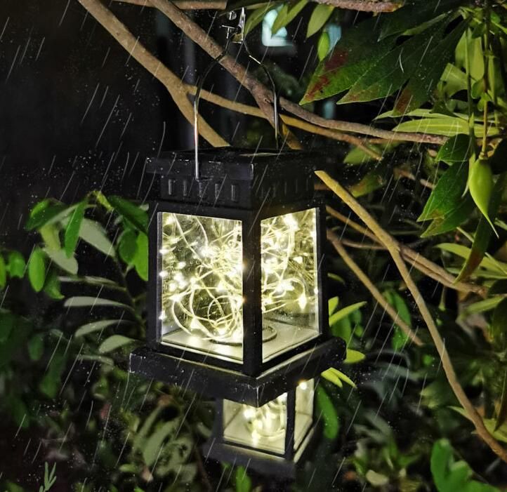 Factory Suppliy Wholesale Outdoor Decor Solar Power Hanging Lamps