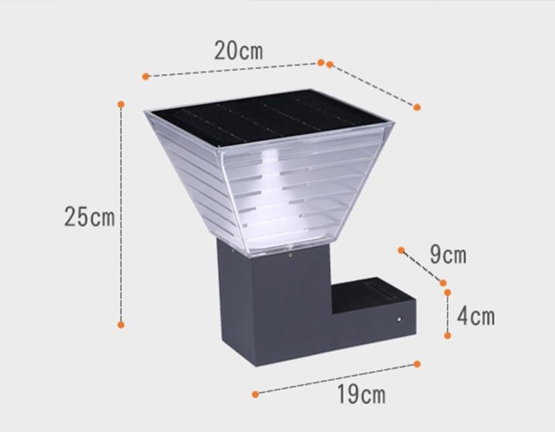 Commercial Building Garden Waterproof Solar Outdoors Wall Light