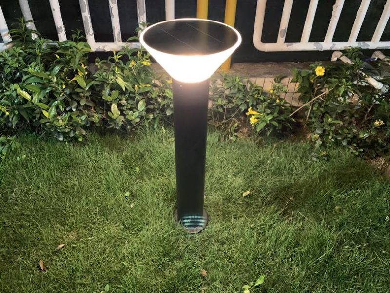 High Power Waterproof IP65 Garden Solar Lights Decorative Solar Bollard Lamp with Smart LED Light Lamp