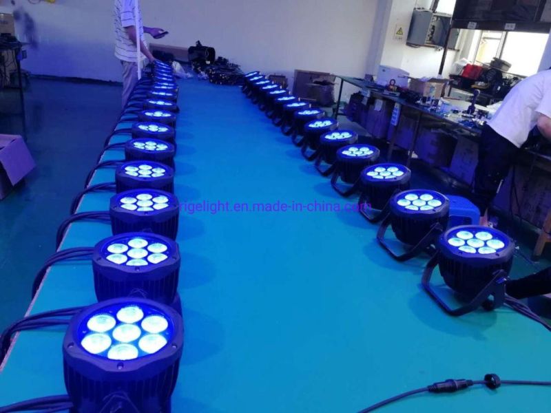 Newest Mini Outdoor Waterproof 7*10W RGBW 4in1 LED Stage PAR Light