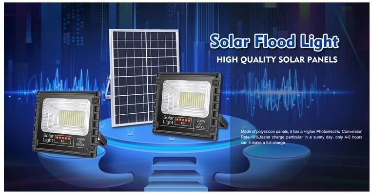 Factory 300W All in Two Separated Solar LED Solar Streetlight/Garden/Flood/Outdoor Light for Rural Lighting with 2 Years Manufacturer Warranty LED Floodlight