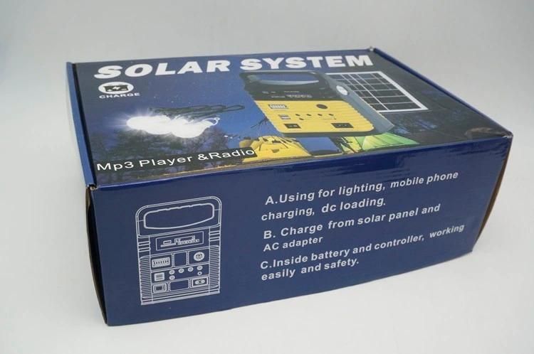 Hand Held Solar Generator Mini Solar Kit for Cell Phone Charge for LED Lighting Charge