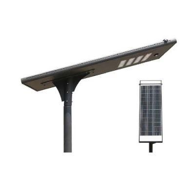 LED Outdoor Solar Street Light 60W High Lumen All in One Integrated Self-Cleaning