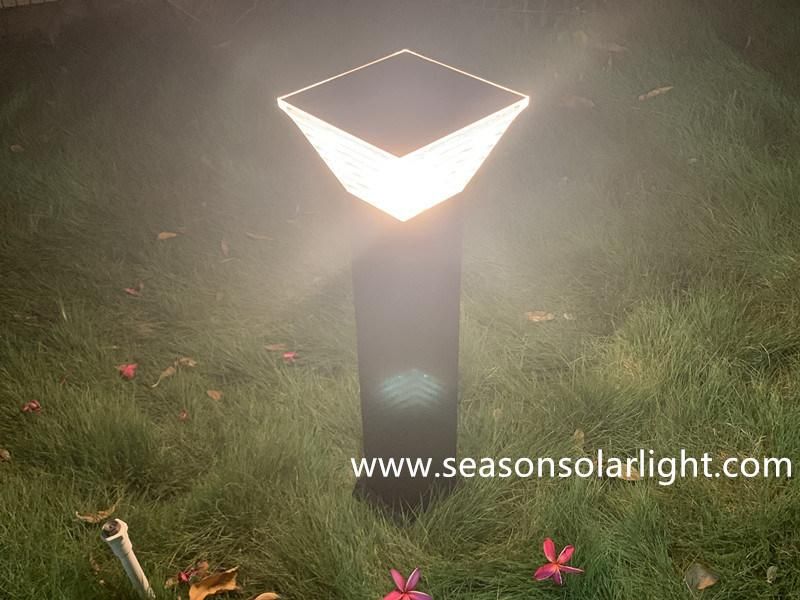 Square Standing Lawn Pathway Lighting Solar Outdoor Garden Light Solar Powered Decoration Lighting