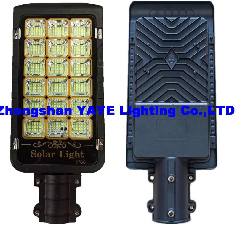 Yaye Hottest Sell Super Brightness 300watt/200watt/150watt/100watt/80watt/50watt Solar LED Street Road Wall Garden High Way Lights with Sensor/Remote Controller