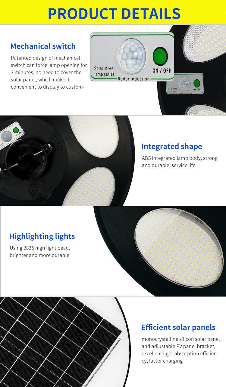 Bspro Modern Powered Landscape IP65 Smart Outdoor Post Light 300W LED Solar Garden Lights