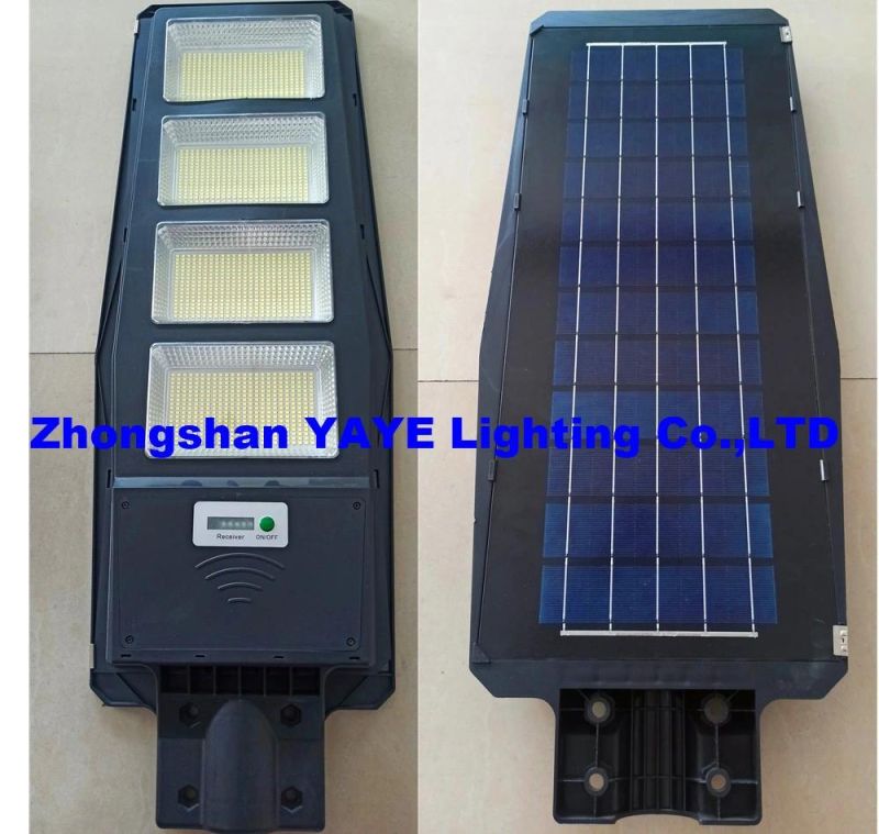 Yaye Hottest Sell 2022 High Brightness 200W Solar LED Road Street Wall Garden Lamp with 1000PCS Stock /Radar Sensor/Remote Controller (YAYE- 22SLSL200WD)