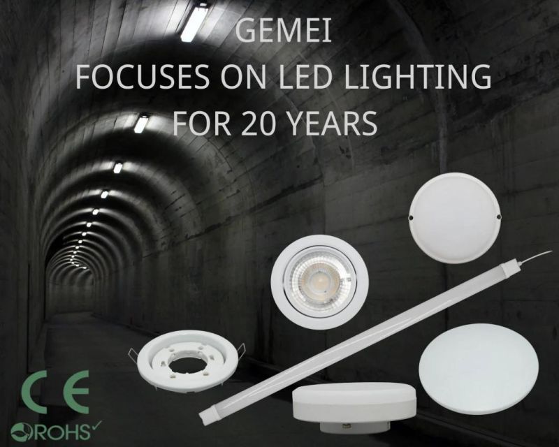 LED Round White Moisture-Proof Lamps B2 Round-White for Balcony Bathroom Lighting with Certificates of CE, EMC, LVD, RoHS 8W 12W 15W