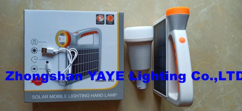 Yaye Hottest Sell 120W LED Solar Portable Emergency Light AC Adapter Portable Solar Post Lanterns Emergency Light