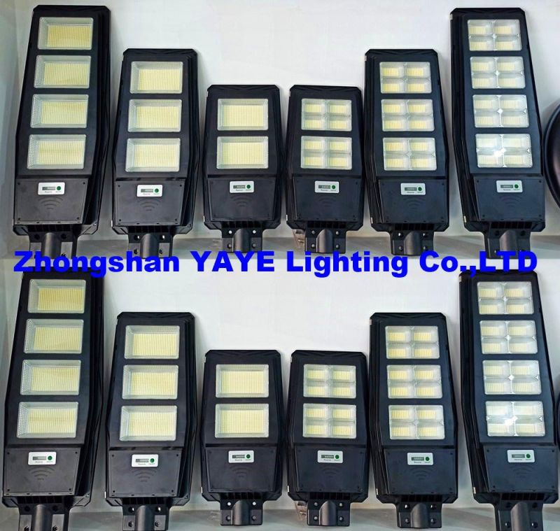 Yaye 2022 Hottest Sell UFO 150watt/300watt/400watt RGB IP65 Solar LED Street Road Wall Garden Light with Radar Sensor/Remote Controller/ 500PCS Stock Each Watt