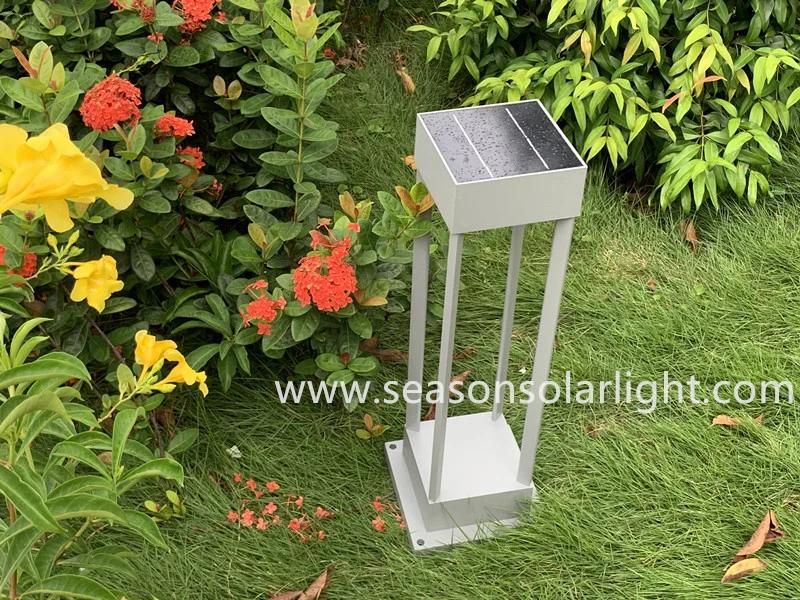 Modern Square Lighting LED Solar Outdoor Garden Solar Lawn Light with Solar Panel System