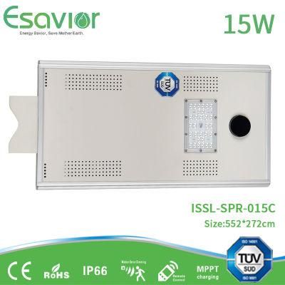 15W Integrated Solar LED Street Light Power Lighting Outdoor Lamp