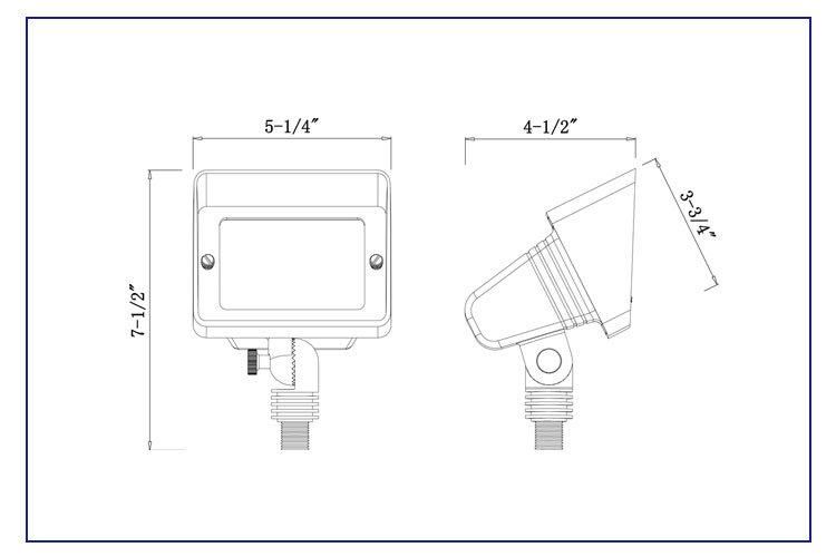 LED Brass Wall Washing&Flood Light Fixture MR16/G4 (Not Included) for Outdoor Garden Lighting