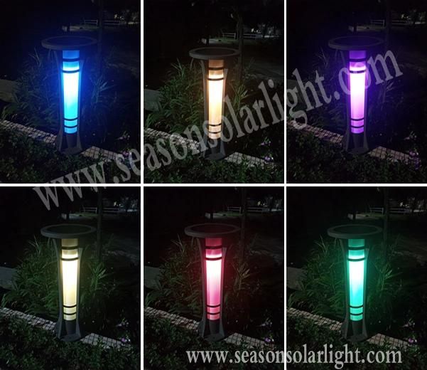 Outdoor Lighting Ce 5W Premium Column Solar Bollard Light with Warm+White LED Light