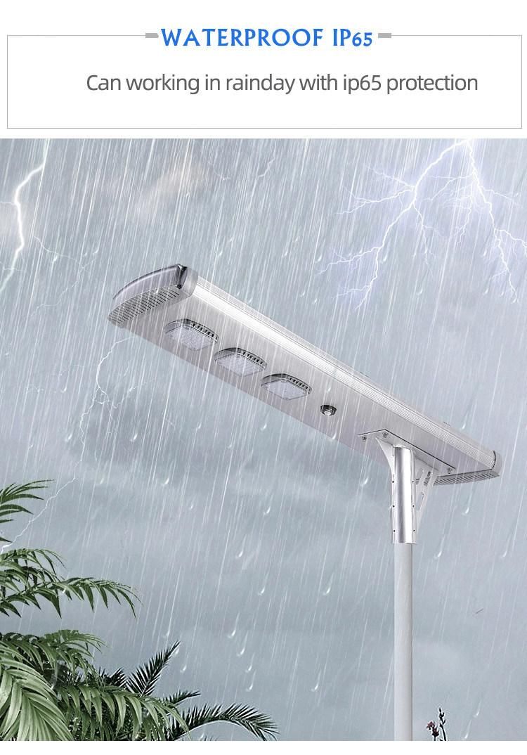 IP65 Waterproof 70W Outdoor Integrated Solar LED Street Light Price List