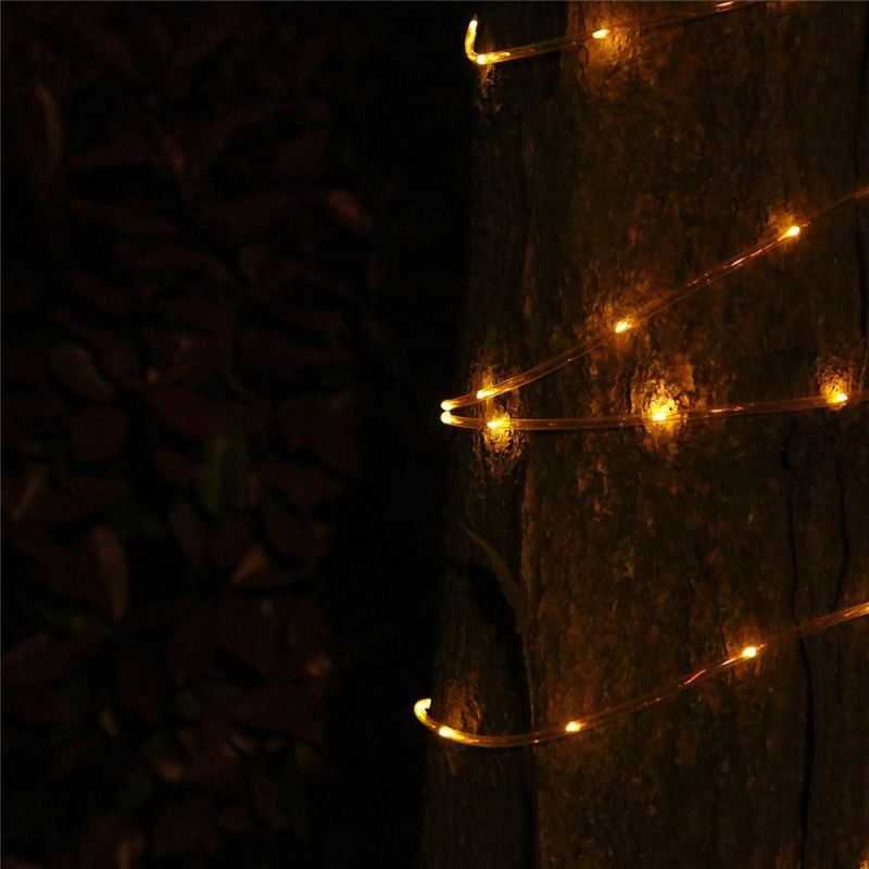 100LED Outdoor Copper Wire 8 Flashing Modes Decorate Solar String Lamp for Christmas