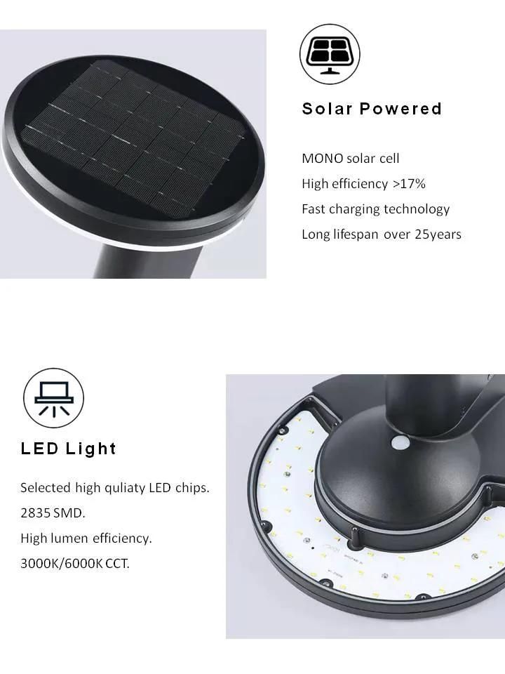 High Quality 5watt Solar Lawn Lamp Waterproof IP65 Outdoor LED Solar Garden Light