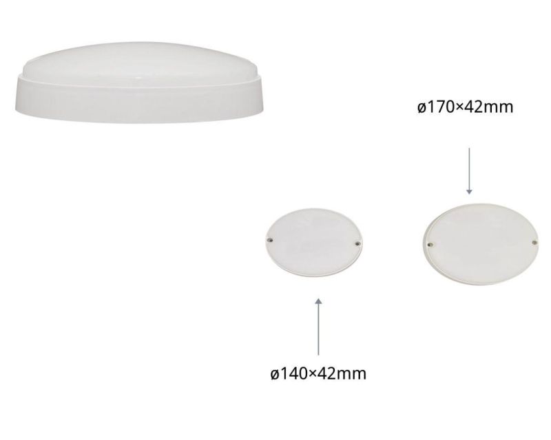 Factory Direct Sales Energy-Saving White Round 15W LED Moisture-Proof Lamp