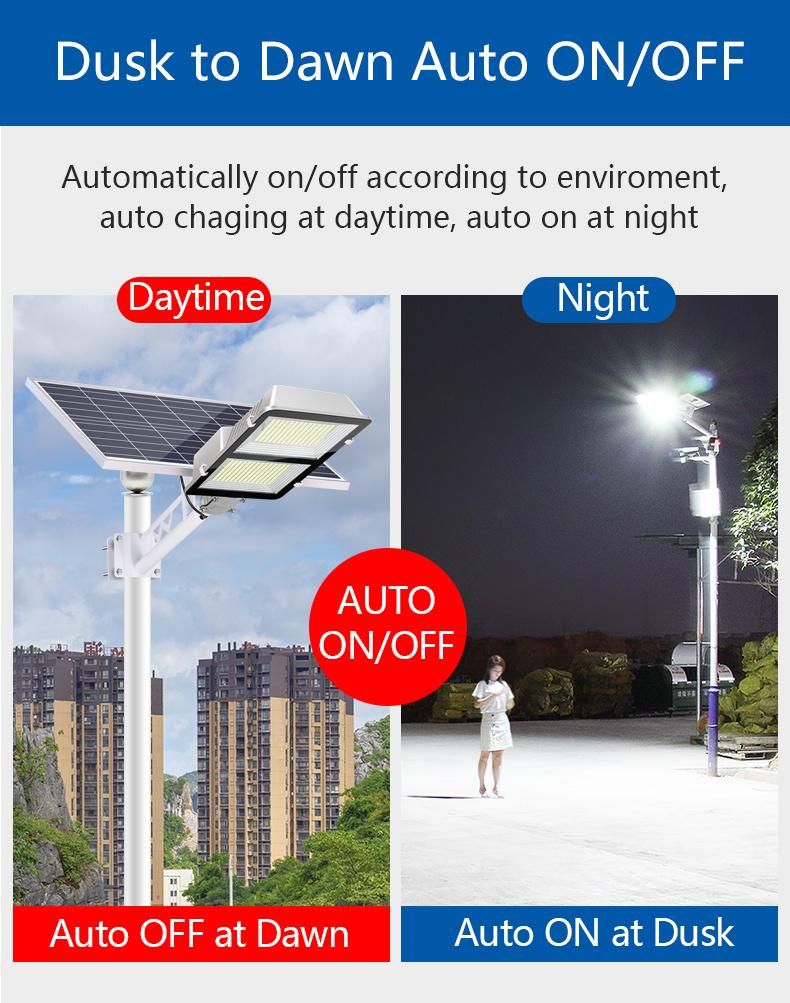 90W 150W Split Solar Panel LED Street Light with Remote Control