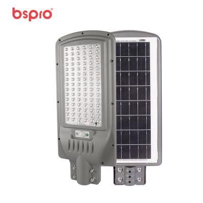 Bspro Integrated ABS 200W Hot Sell Outdoor Lighting Pole All in One Solar LED Street Light