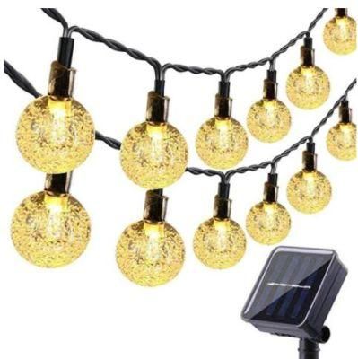 Backyard Winter Outside Festoon New-Year Yard Balcony Solar Decor Lighting