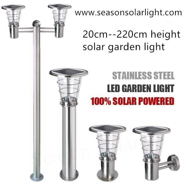 High Lumen LED Lighting Lamp Customized Height Outdoor Solar LED Garden Lamp for Walkway Lighting