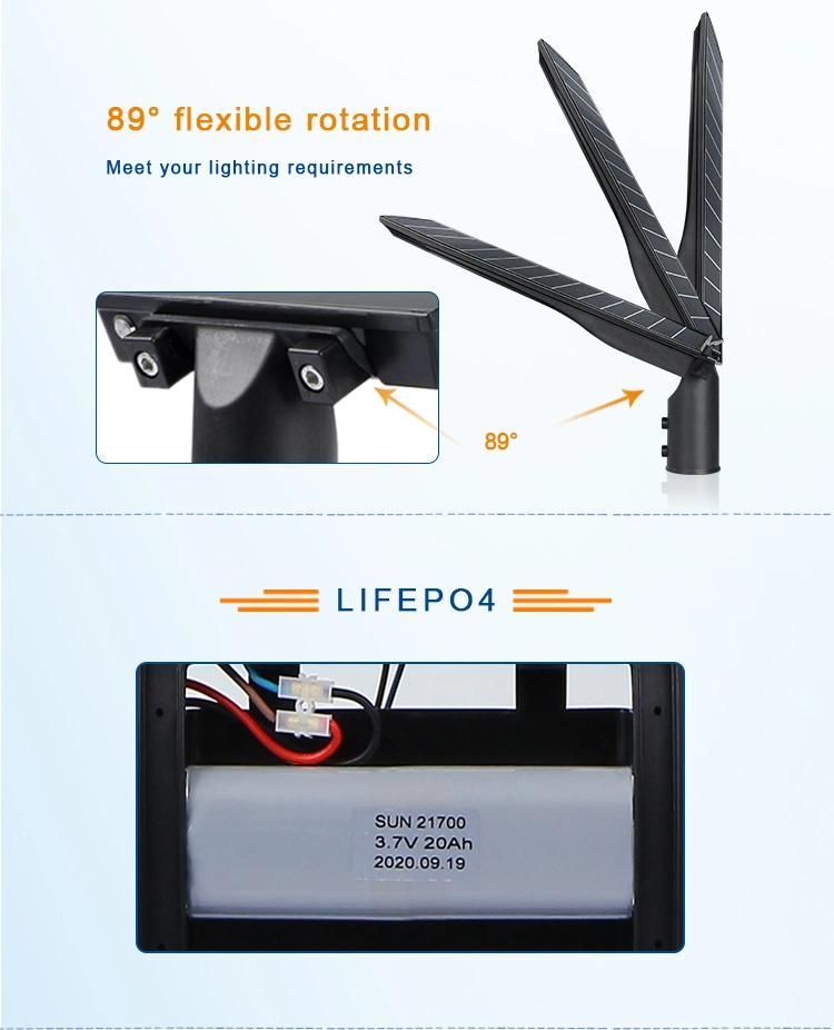 High Power System Waterproof High Lumen Price List LED Integrated Solar Street Light Outdoor