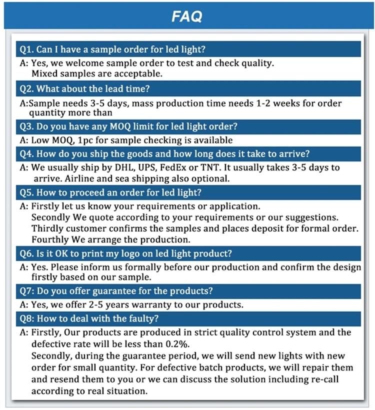 LED 100W Warranty Street Light for Government Project