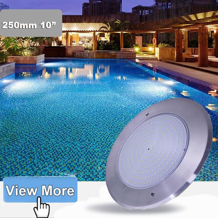 230mm 9inch Submersible IP68 Waterproof RGB Inground Pool Ultra Thin Resin Filled Underwater Pool Lamp