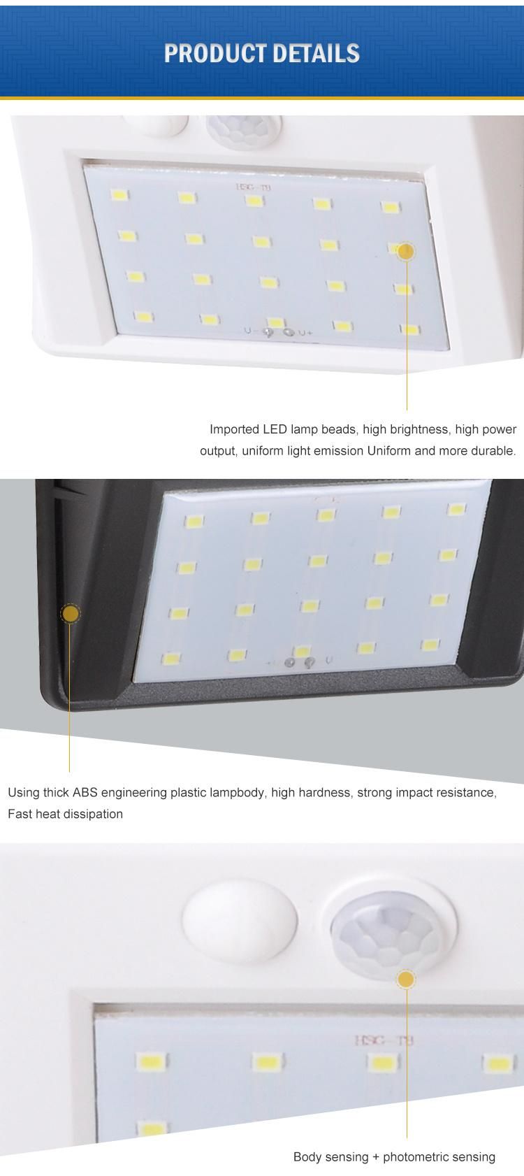 Super Bright LED Solar Lights Outdoor Sun Powered Motion Sensor Night Lantern Weatherproof Wall Lamp