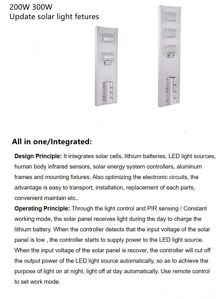 Hot Sale China Manufacturer Outdoor Solar Light IP65 Waterproof 50W 150W 100W LED Garden Solar Light