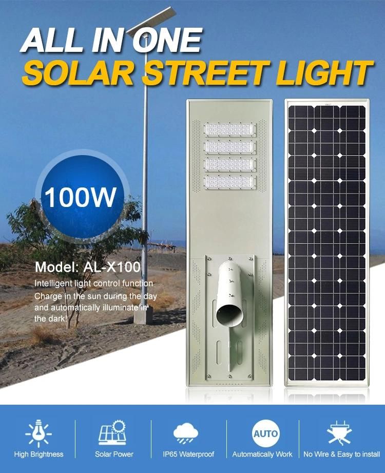 Light Control Home Solar System Outdoor 100W Solar LED Light