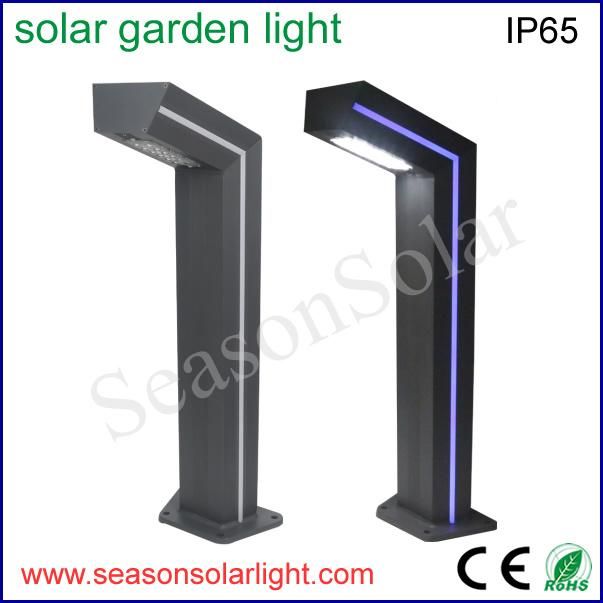 Factory Lighting Ce Bright Garden Solar Bollard Pathway Light with Blue Accent LED Lighting