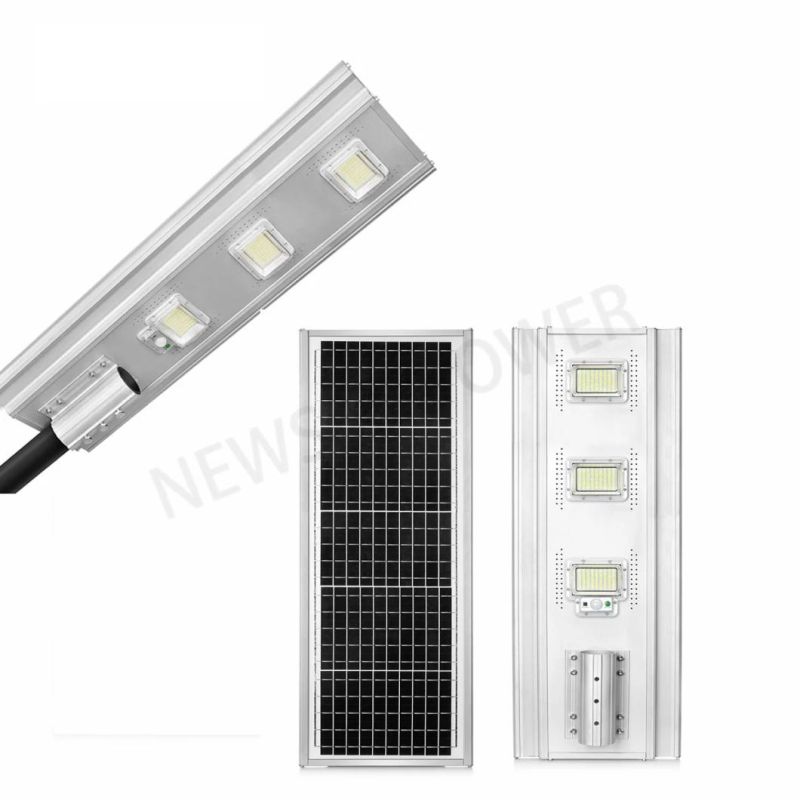 300W Jd Model Outdoor All in One Remote Control Solar LED Street Light with Sensor