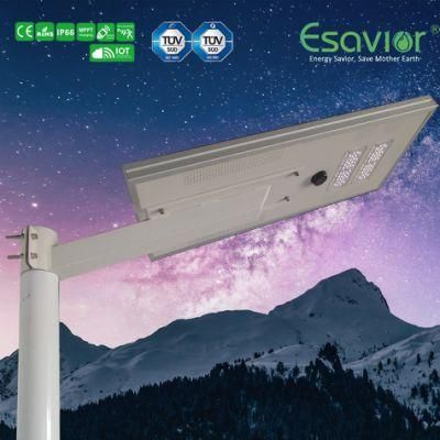 20W/50W/80W/100W/120W Outdoor All in One Integrated LED Solar Street Light Garden Lamp with Motion Sensor