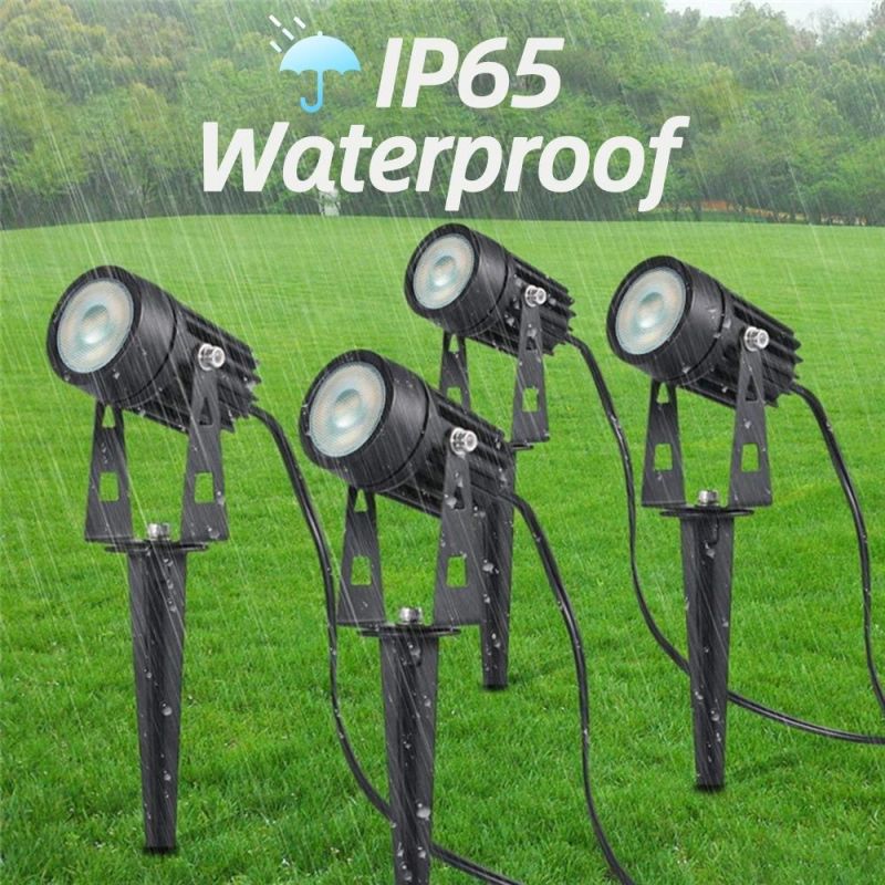 LED RGB Outdoor Lamp Garden Light Lawn Lamp Waterproof AC100 - 240V 2/4/6in 1 Remote Control Christmas Path Spotlights Treelight