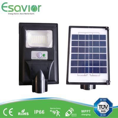 Esavior Solar Powered 30W All in One Integrated LED Solar Street/Road/Garden Light with Motion Sensor