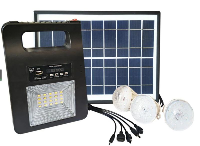 Hot Selling Solar Lights with Radio Solar Indoors Lighting Lights System with Radio FM Lighting Function