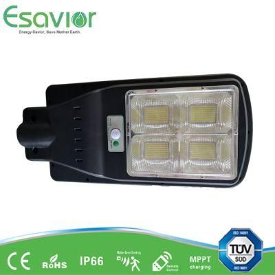 60W Solar Powered All in One Integrated LED Solar Street/Road/Garden Light with Motion Sensor IP67